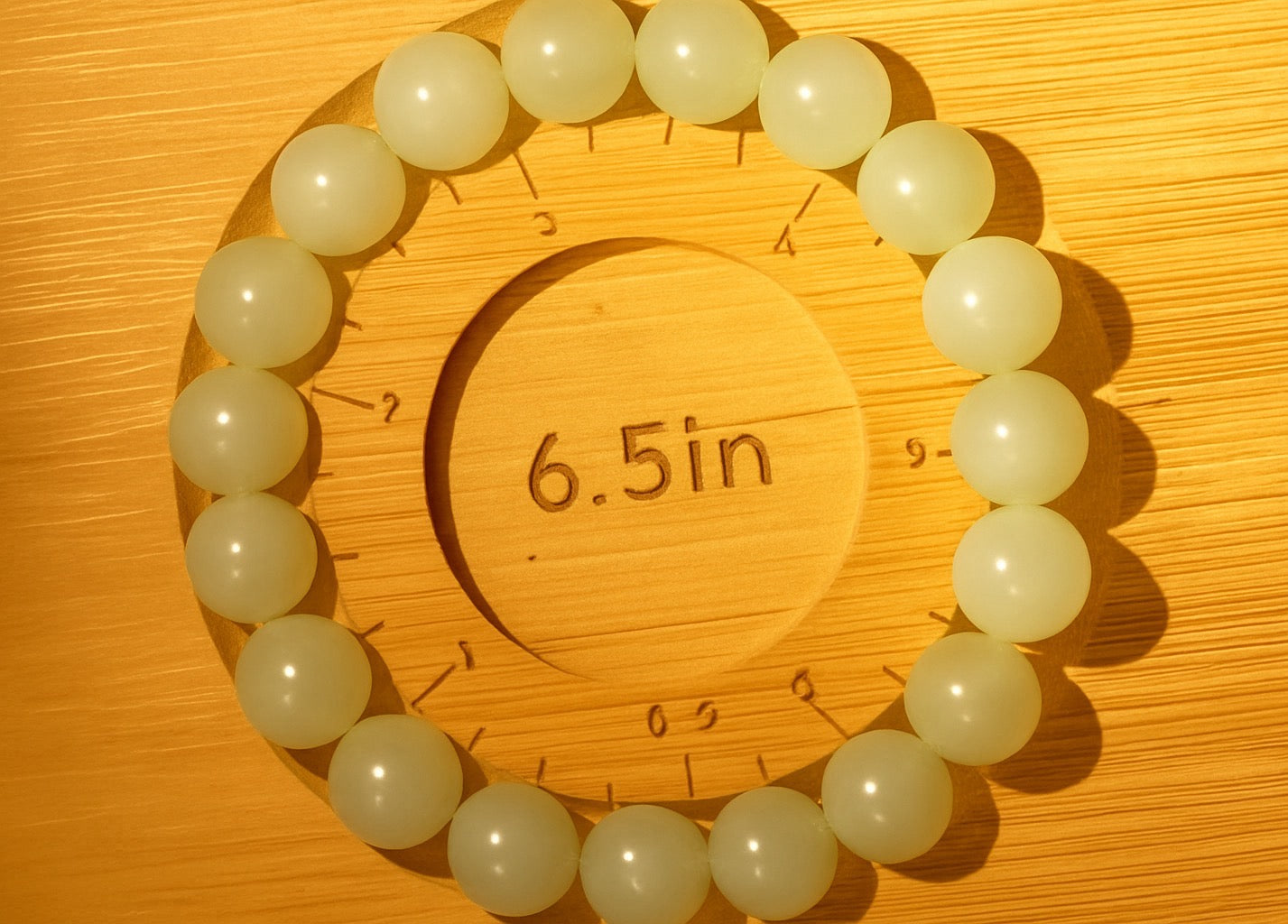 Natural Jade Bracelet 6.5” – 10mm Beads Gift for Mom, Grandma, Elderly Women | Real Gemstone for Peace & Blessing